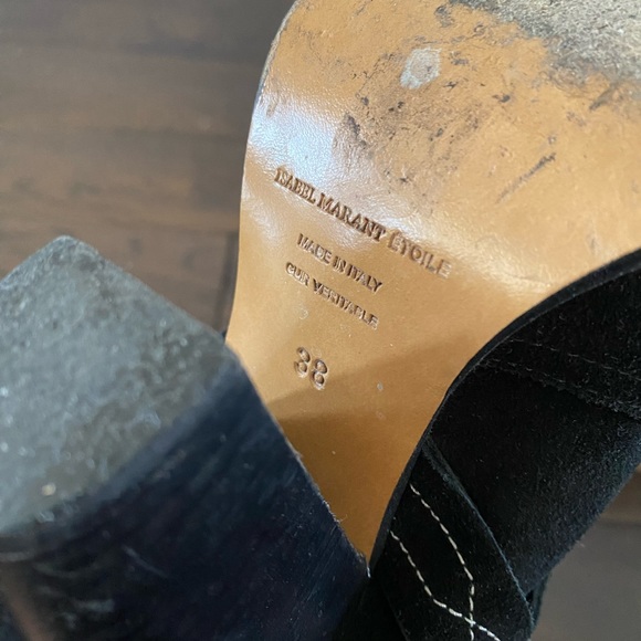 Isabel Marant Rawson Black Suede boots - Picture 7 of 8